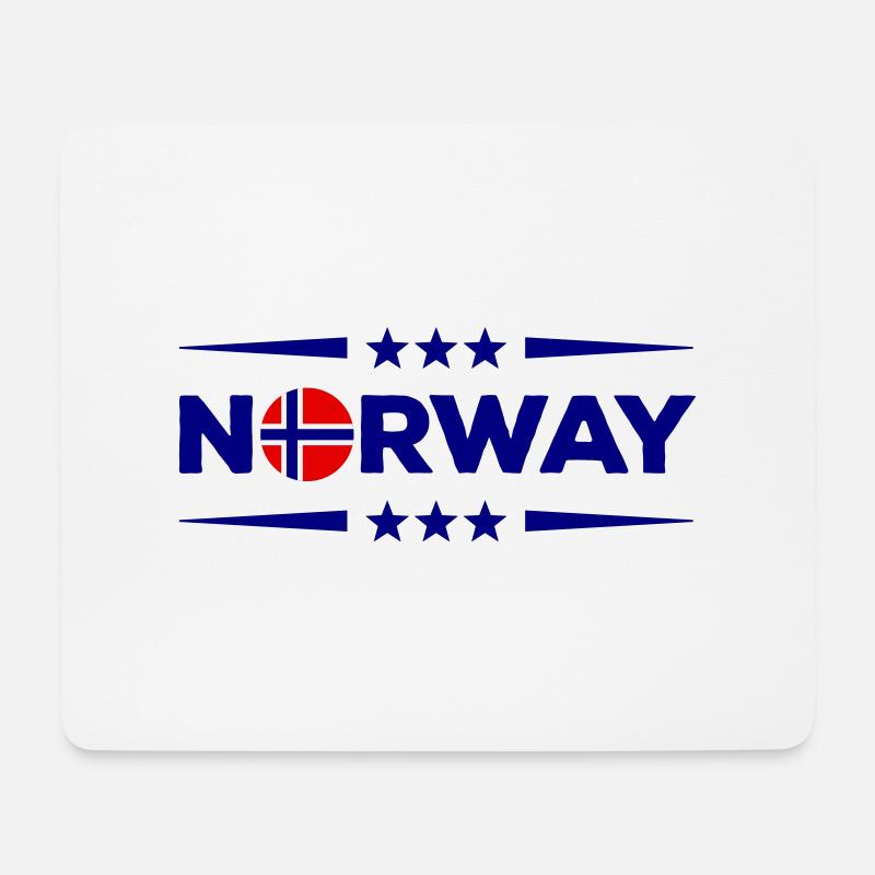 norway - Mousepad (Querformat) - Weiß