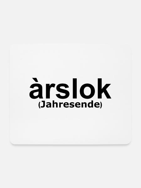 Arslok | Jahresende, Norwegen, lustige Sprüche - Mousepad (Querformat) - Weiß