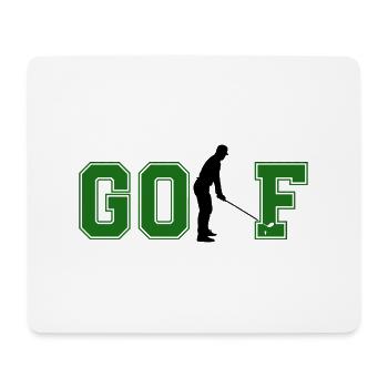 golf 01 - Mousepad (Querformat) - Weiß - Vorne