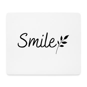 Smile - Mousepad (Querformat) - Weiß - Vorne