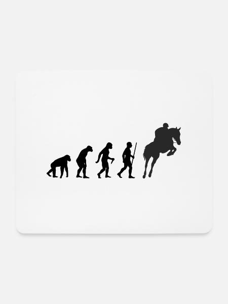 Evolution Show Jumper - Mouse Pad (horizontal) - white