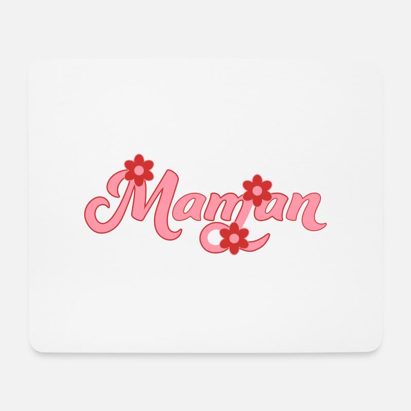 Swoosh Maman - Mousepad (Querformat) - Weiß