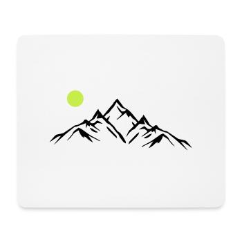 mountains - Mousepad (Querformat) - Weiß - Vorne