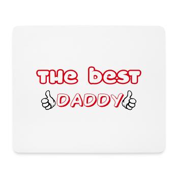 THE BEST DADDY - Mouse Pad (horizontal) - white - Front