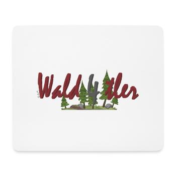 Wald4tler - Tapis de souris (format paysage) - blanc - Devant