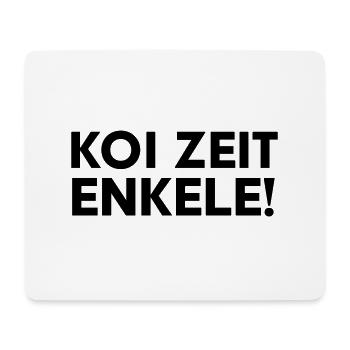 Koi Zeit Enkele Schwäbisch Rente - Mousepad (Querformat) - Weiß - Vorne