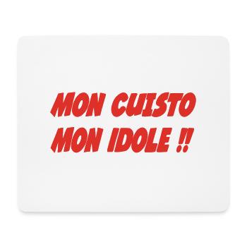 Mon CUISTO Mon idole !!! - Tapis de souris (format paysage) - blanc - Devant
