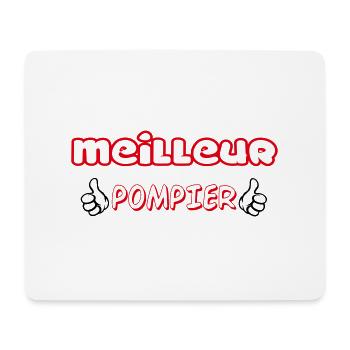 MEILLEUR POMPIER - Tapis de souris (format paysage) - blanc - Devant