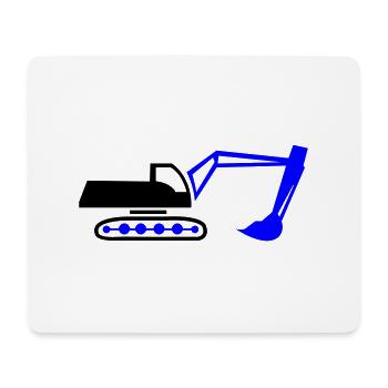 bagger - Mousepad (Querformat) - Weiß - Vorne