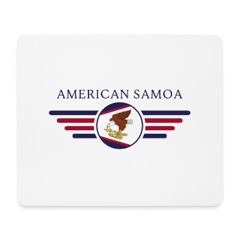American Samoa, Eleganz Stil Design T-Shirt - Mousepad (Querformat) - Weiß - Vorne