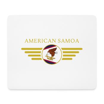 American Samoa, Eleganz Stil Design T-Shirt - Mousepad (Querformat) - Weiß - Vorne