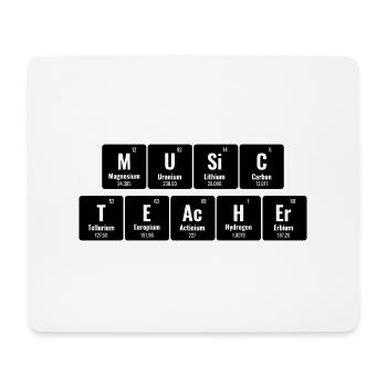 Periodical Table Of Elements Music Teacher Class M - Mouse Pad (horizontal) - white - Front