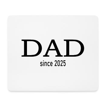 papa depuis 2025 - Tapis de souris (format paysage) - blanc - Devant