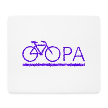 bester Opa Fahrrad Mountainbike Radeln Kritzeln - Mousepad (Querformat) - Weiß - Vorne