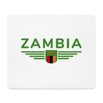 Sambia T-Shirt für Afrika Fans - Mousepad (Querformat) - Weiß - Vorne