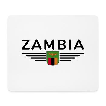 Sambia T-Shirt für Afrika Fans - Mousepad (Querformat) - Weiß - Vorne