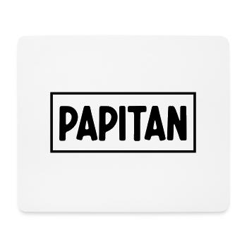 Papa Papa Père Fille Fils Fête des Pères Chemise Homme - Tapis de souris (format paysage) - blanc - Devant