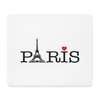 Paris Love - Mouse Pad (horizontal) - white - Front