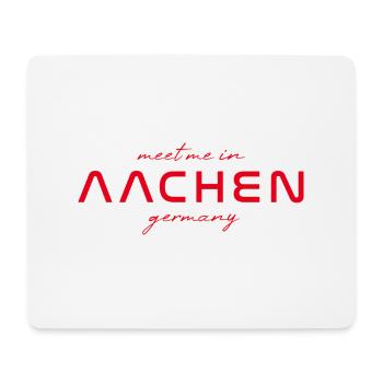T-shirt d’Aix-la-Chapelle – parfait pour les fans et les amoureux - Tapis de souris (format paysage) - blanc - Devant