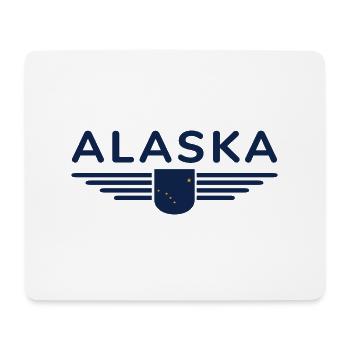 Alaska Fan T-Shirt – USA-Style - Mousepad (Querformat) - Weiß - Vorne