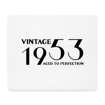 Jahrgang 1953 bis zur Perfektion gealtert - Mousepad (Querformat) - Weiß - Vorne