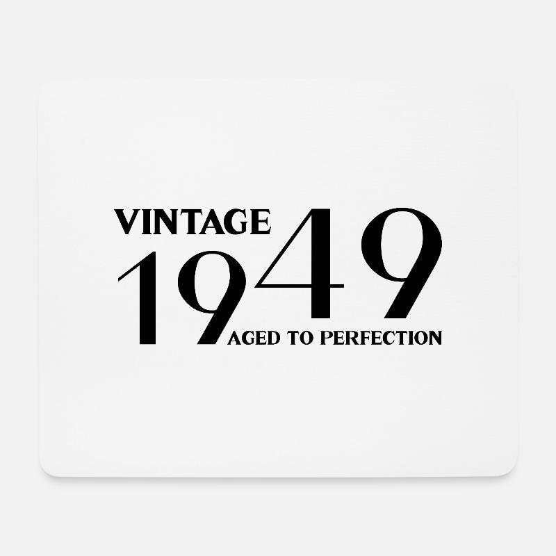Jahrgang 1949 bis zur Perfektion gealtert - Mousepad (Querformat) - Weiß