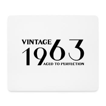 Vintage 1963 aged to perfection - Mouse Pad (horizontal) - white - Front