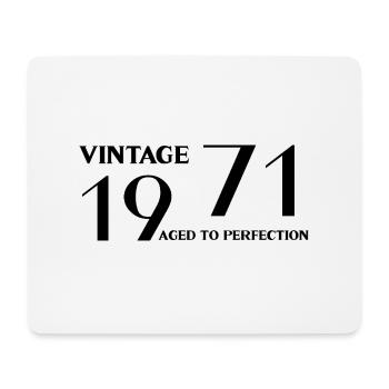 Jahrgang 1971 bis zur Perfektion gereift - Mousepad (Querformat) - Weiß - Vorne