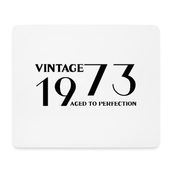 Vintage 1973 aged to perfection - Mouse Pad (horizontal) - white - Front