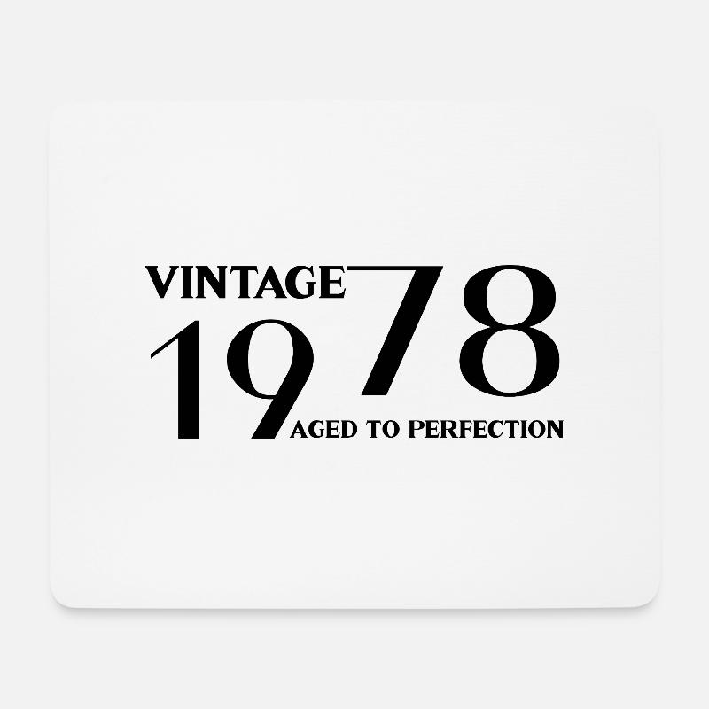 Jahrgang 1978 bis zur Perfektion gealtert - Mousepad (Querformat) - Weiß