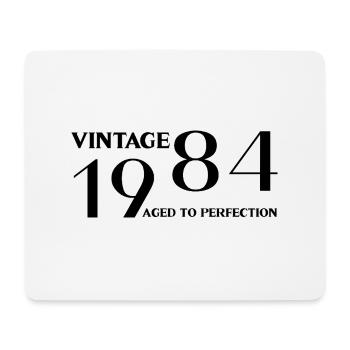 Vintage 1984 aged to perfection - Mouse Pad (horizontal) - white - Front