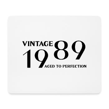 Vintage 1989 aged to perfection - Tapis de souris (format paysage) - blanc - Devant