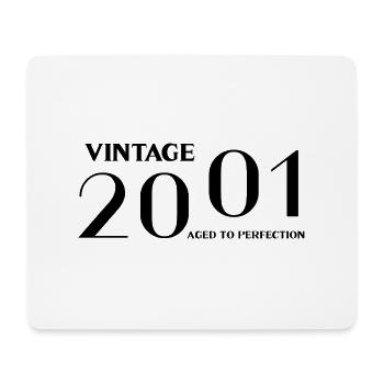 Vintage 2001 aged to perfection - Mouse Pad (horizontal) - white - Front