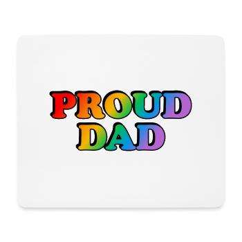 Stolzer Vater LGBTQ Stolz Eltern - Mousepad (Querformat) - Weiß - Vorne