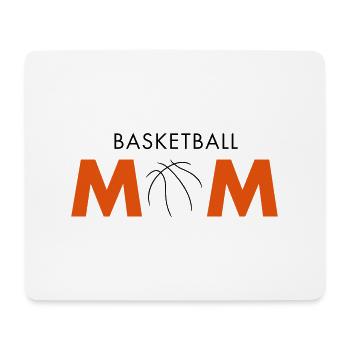 basketball MOM - Mousepad (Querformat) - Weiß - Vorne