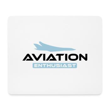 Aviation Enthusiast - Mousepad (Querformat) - Weiß - Vorne