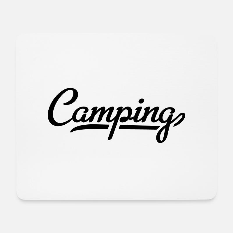 camping - Mousepad (Querformat) - Weiß