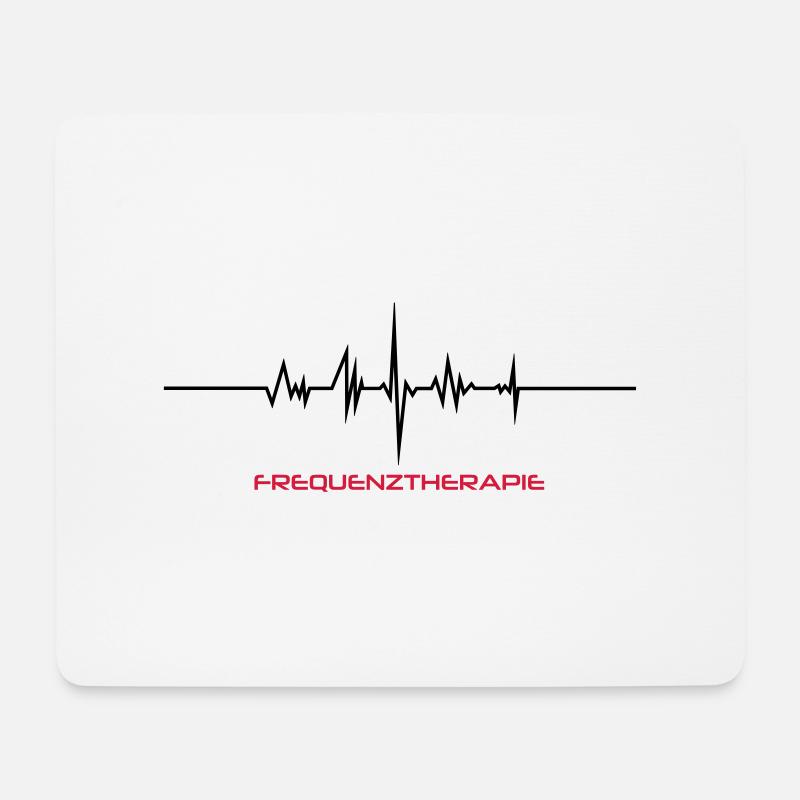 Frequenztherapie Brand - Mousepad (Querformat) - Weiß