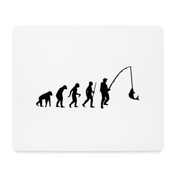 EVOLUTION DE POISSON ! - Tapis de souris (format paysage) - blanc - Devant