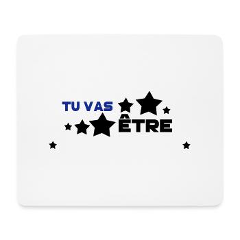 tu vas être ajoute ton mot - Tapis de souris (format paysage) - blanc - Devant