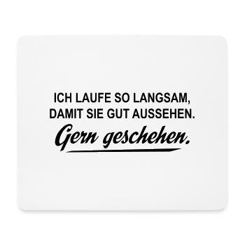 laufen - Mousepad (Querformat) - Weiß - Vorne