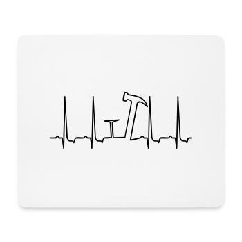 battre pour les outils / beat 4 tools (1c) - Tapis de souris (format paysage) - blanc - Devant
