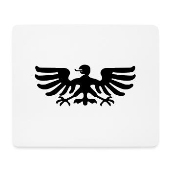 Adler Vogel Wappen Tier - Mousepad (Querformat) - Weiß - Vorne