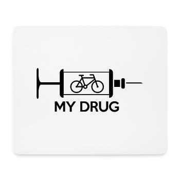 my drug - Mousepad (Querformat) - Weiß - Vorne