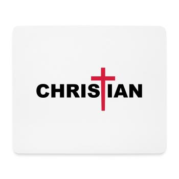 Christian Cross - Mouse Pad (horizontal) - white - Front