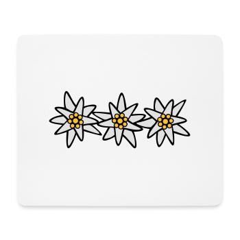 Edelweiss Trio - Mouse Pad (horizontal) - white - Front