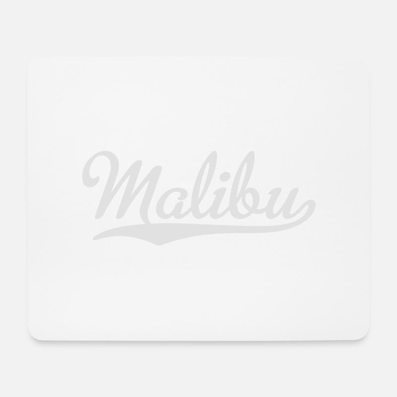 Malibu - Mousepad (Querformat) - Weiß