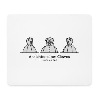 Ansichten eines Clowns (zweifarbig) - Mousepad (Querformat) - Weiß - Vorne