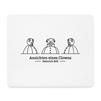 Ansichten eines Clowns (einfarbig) - Mousepad (Querformat) - Weiß - Vorne