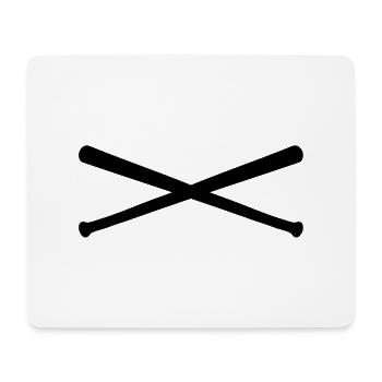 baseball_bats - Mouse Pad (horizontal) - white - Front